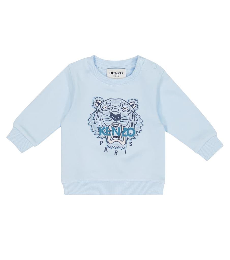 商品Kenzo|Baby logo embroidered cotton sweatshirt,价格¥643,第1张图片