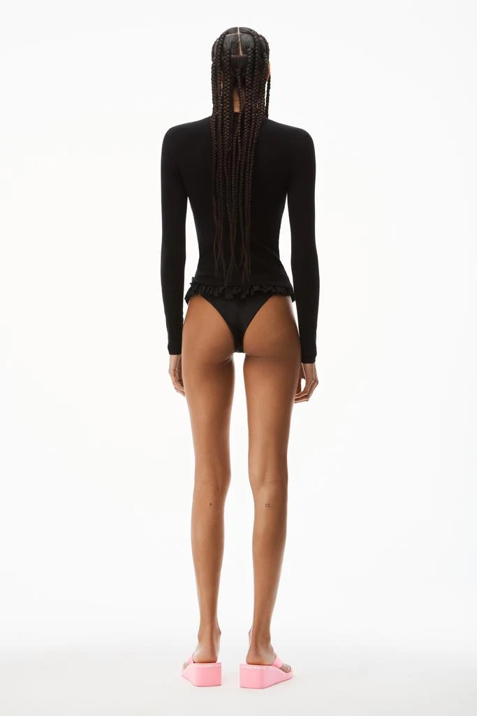 商品Alexander Wang|LOGO PATCH CREWNECK TOP IN BODYCON KNIT,价格¥2419,第5张图片详细描述