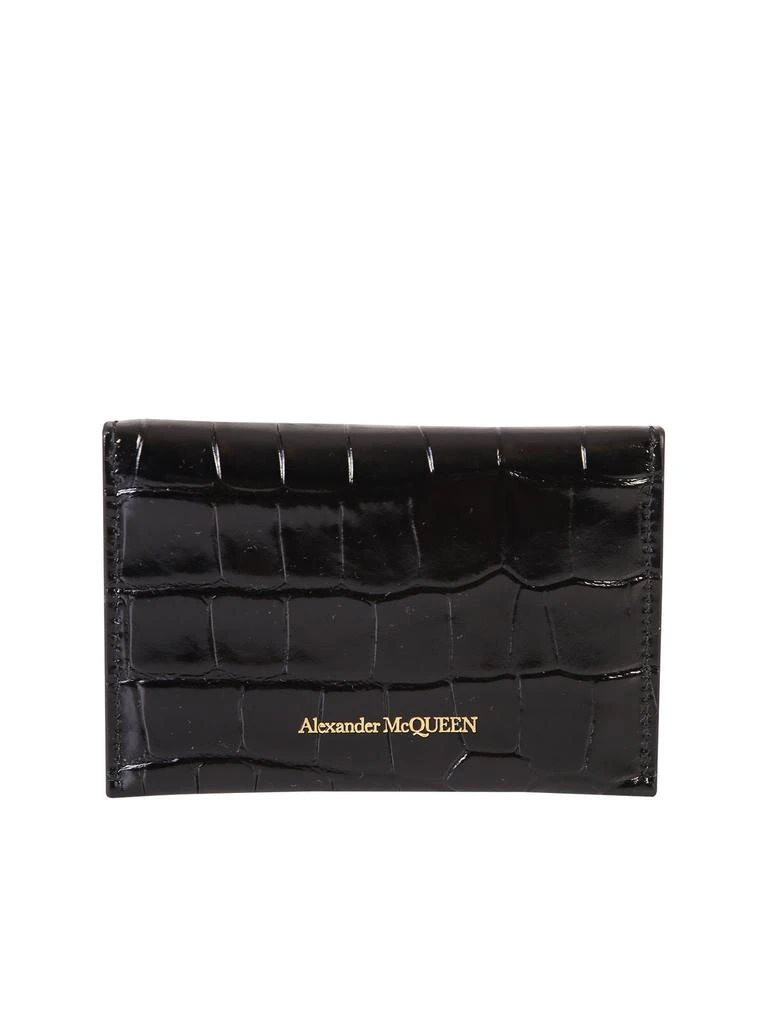 商品Alexander McQueen|Alexander McQueen Skull Embossed Cardholder,价格¥1596,第2张图片详细描述