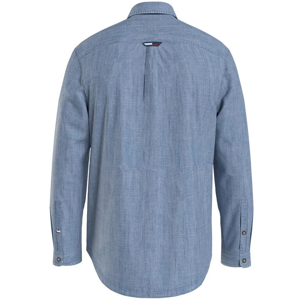 商品Tommy Hilfiger|Men's Chambray Badge Logo Long Sleeve Shirt,价格¥595,第2张图片详细描述