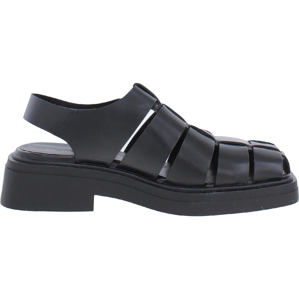 Eyra Womens Leather Slip On Block Heel商品第3张图片规格展示