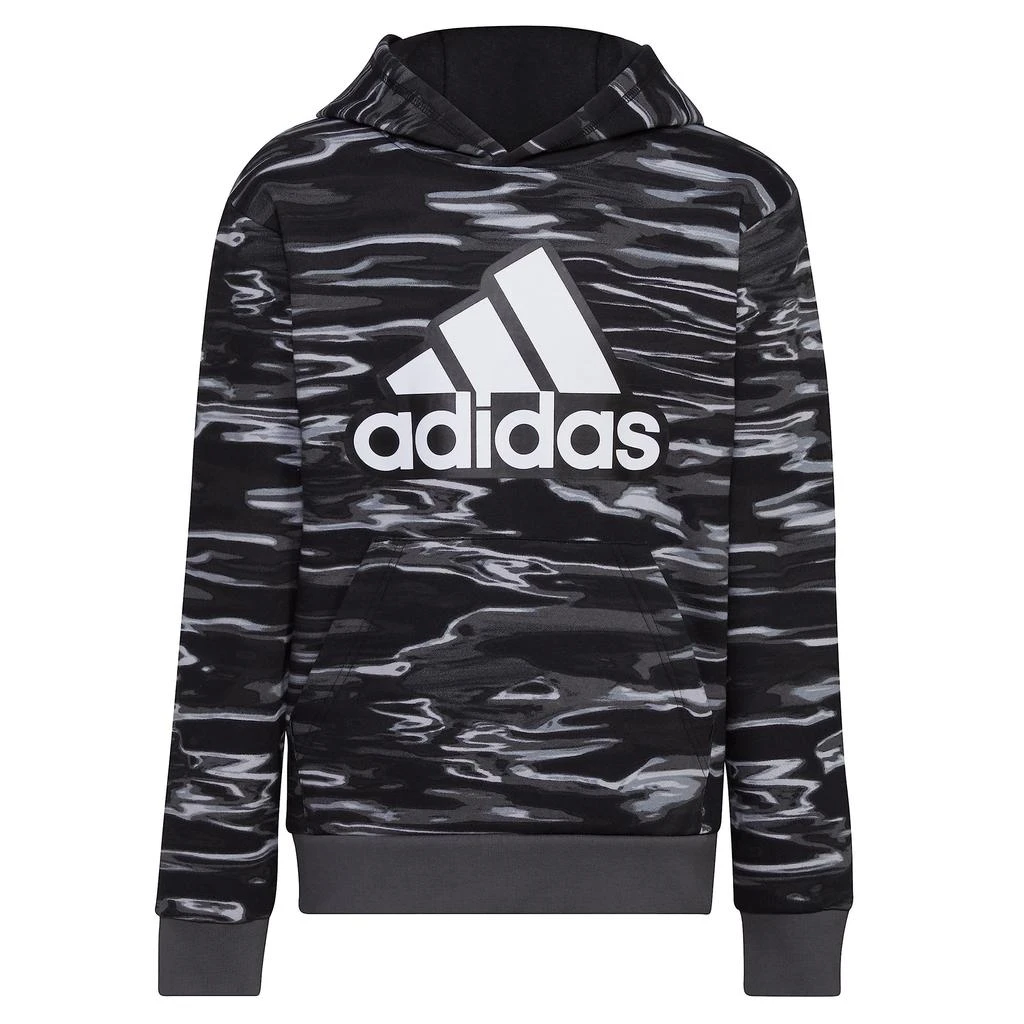 商品Adidas|All Over Print Liquid Camo Hooded Pullover (Toddler/Little Kids),价格¥202,第1张图片