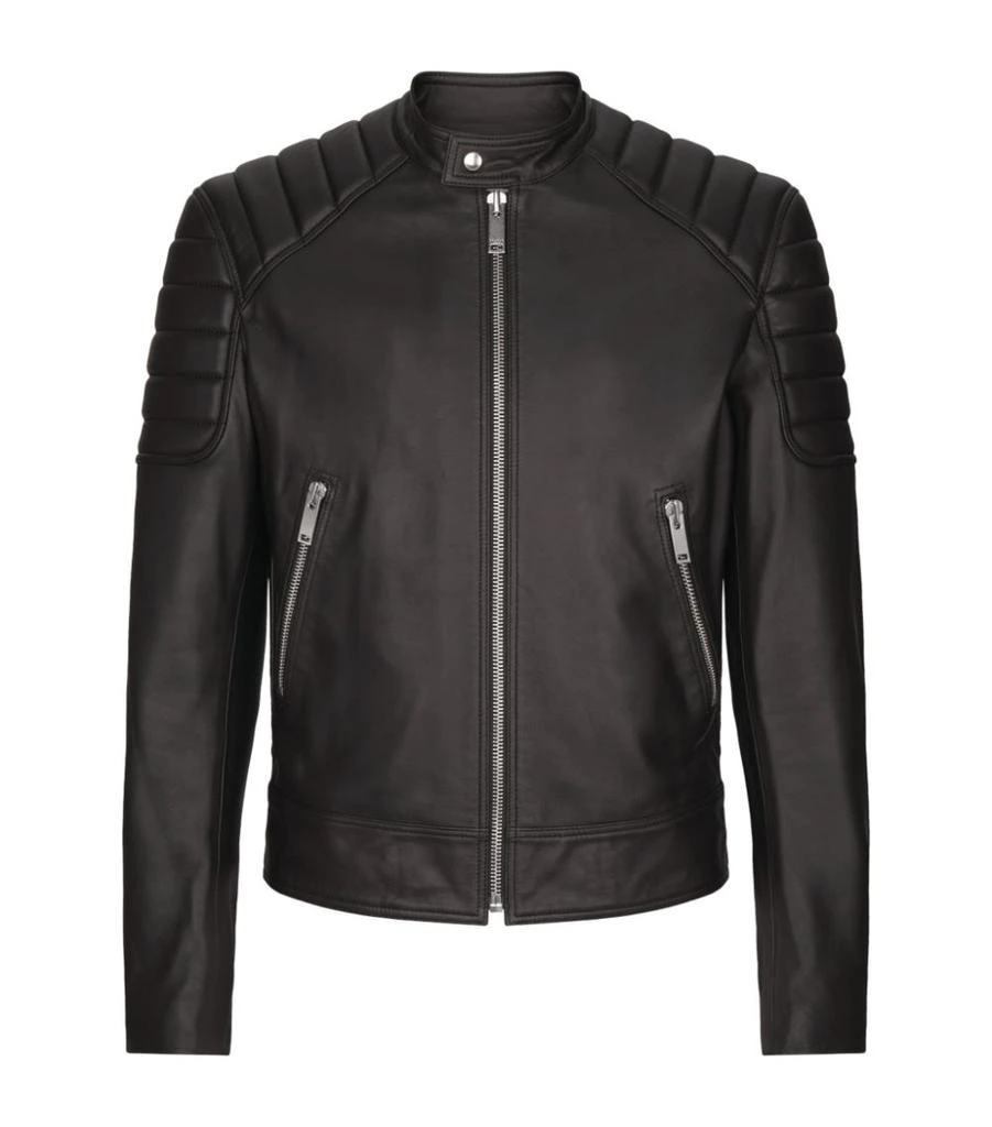 商品Sandro|Leather Biker Jacket,价格¥5880,第1张图片