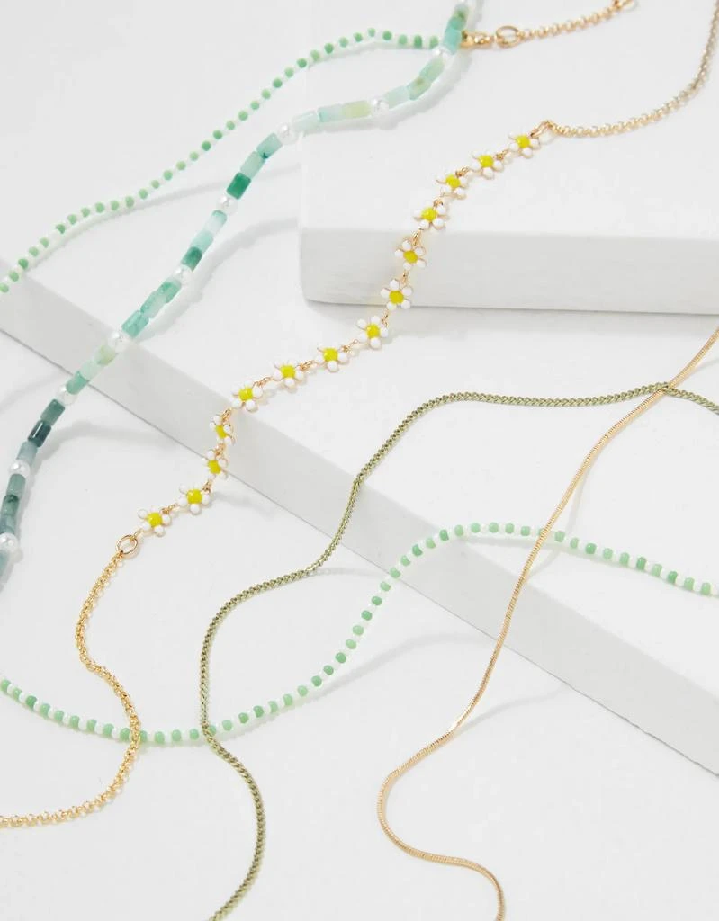 商品AE|AEO Jade + Daisy Choker 5-Pack,价格¥188,第2张图片详细描述