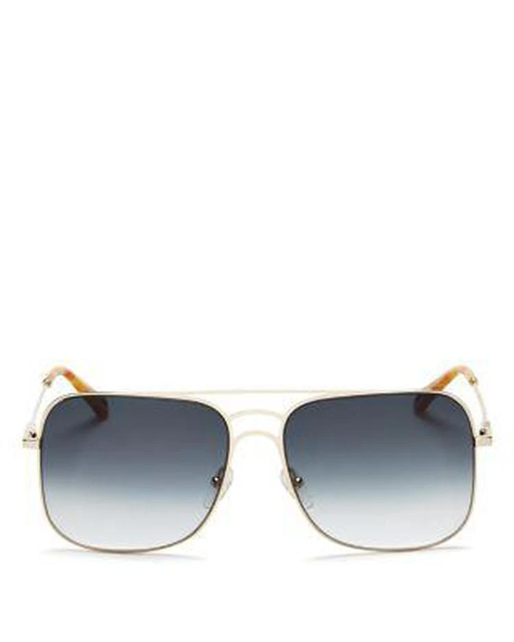 商品Chloé|Women's Ricky Triple Bridge Gradient Navigator Sunglasses, 58mm,价格¥3139,第1张图片