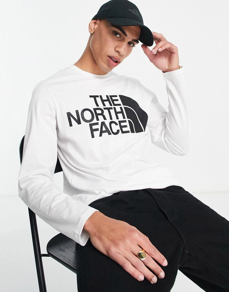 商品The North Face|The North Face Standard logo long sleeve t-shirt in white,价格¥257,第1张图片