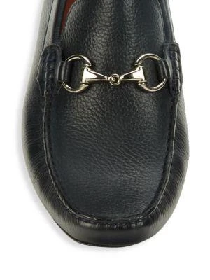 商品Massimo Matteo|​Pebbled Leather Bit Driving Loafers,价格¥438,第5张图片详细描述