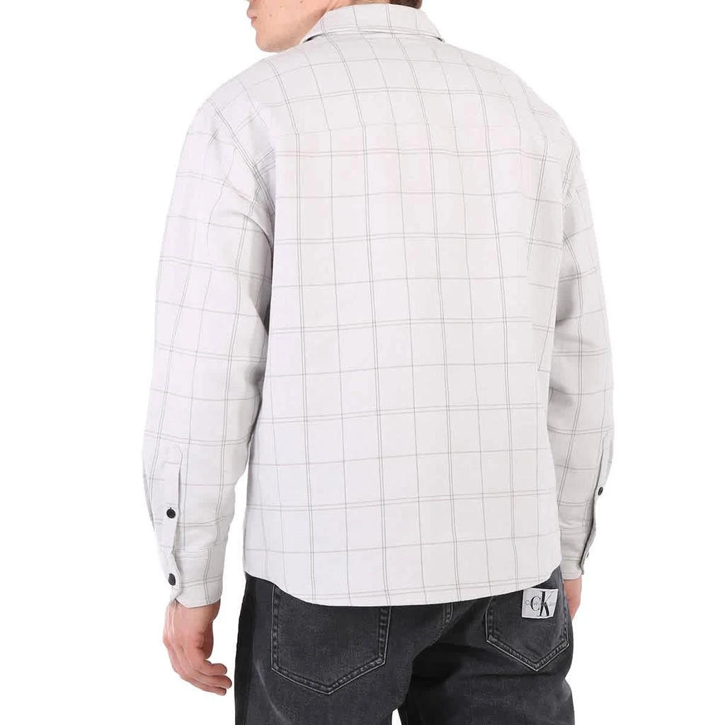 商品Calvin Klein|Men's Monogram Badge Relaxed Fit Long-Sleeved Shadow Overshirt,价格¥671,第3张图片详细描述