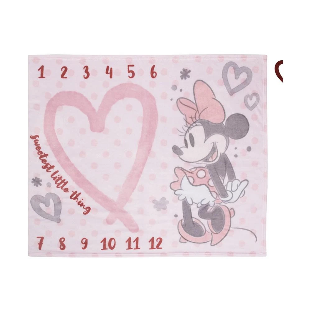 商品Disney|Minnie Mouse Super Soft Milestone Baby Blanket Set, 2 Piece,价格¥658,第1张图片