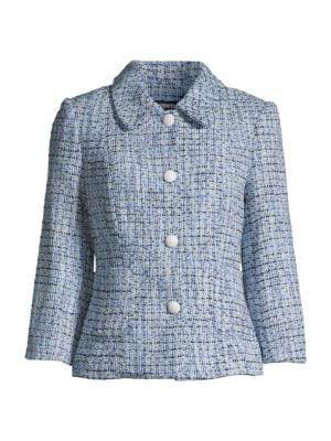 商品Karl Lagerfeld Paris|Checked Tweed Jacket,价格¥521,第5张图片详细描述