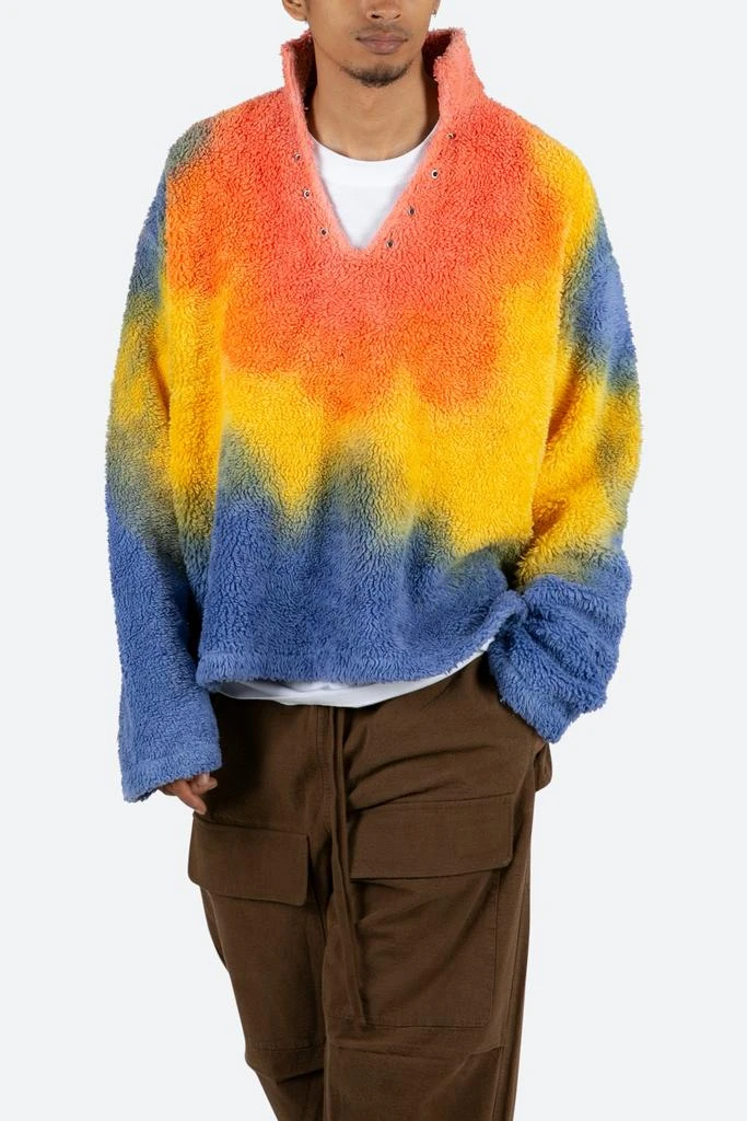 商品MNML|Tie Dye Sherpa Pullover - Multi,价格¥588,第2张图片详细描述