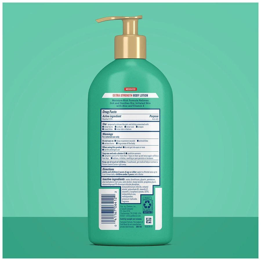 商品Gold Bond|Medicated Extra Strength Body Lotion, With Menthol,价格¥90,第2张图片详细描述