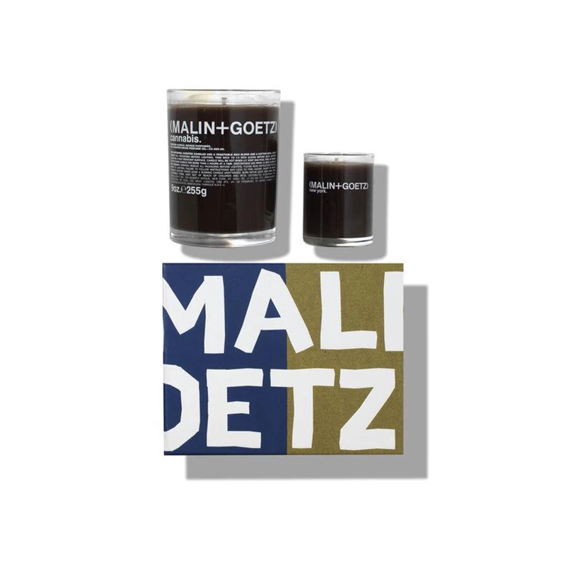 商品Malin + Goetz|(MALIN+GOETZ)马林狗子室内香氛香薰蜡烛套装[麻叶255g+情迷朗姆酒67g],价格¥413,第1张图片