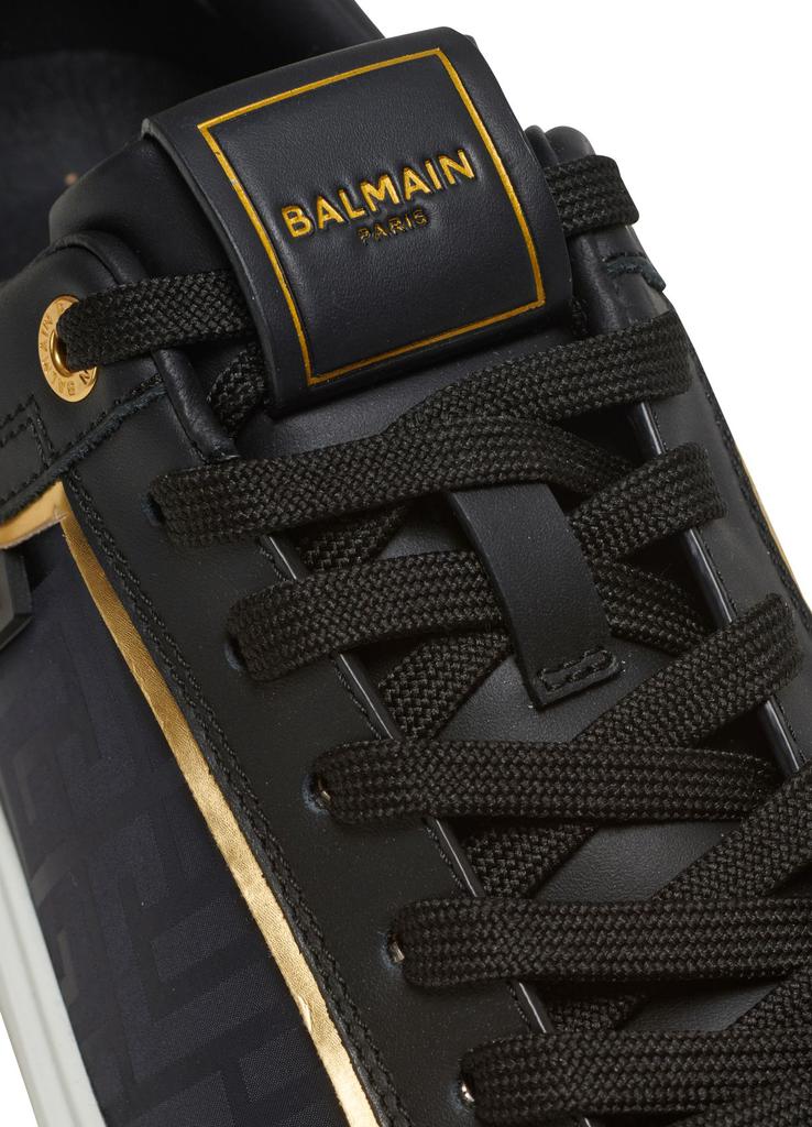 Balmain B-Court leather and nylon monogram sneakers - Casual