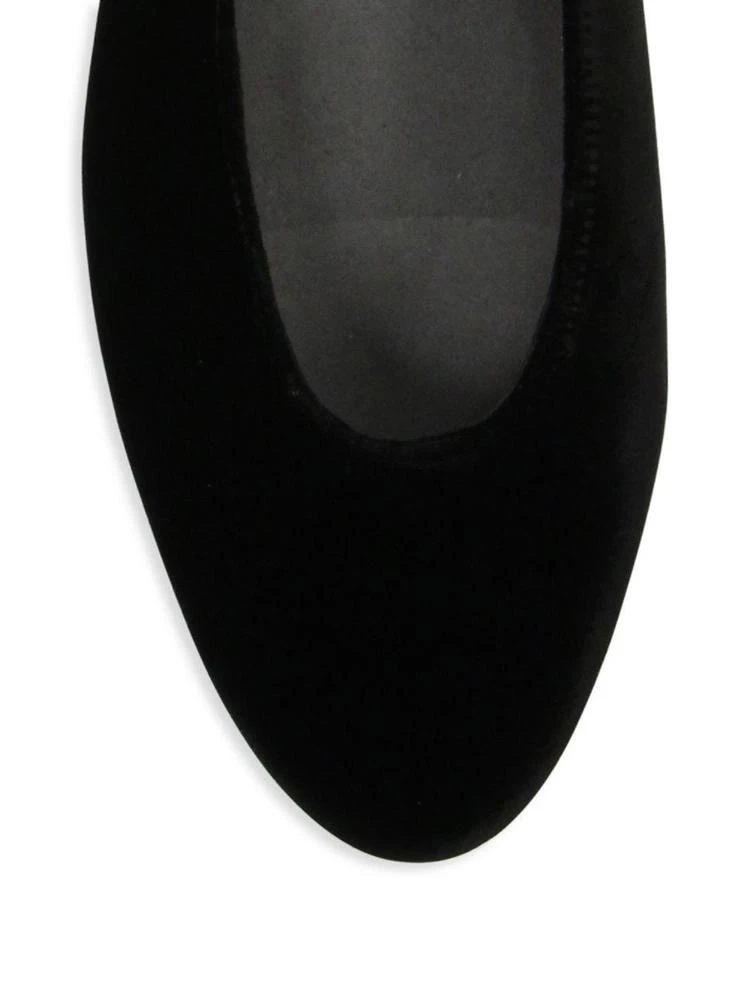 商品Stuart Weitzman|Chicpearl Velvet Ballet Flats,价格¥1194,第3张图片详细描述