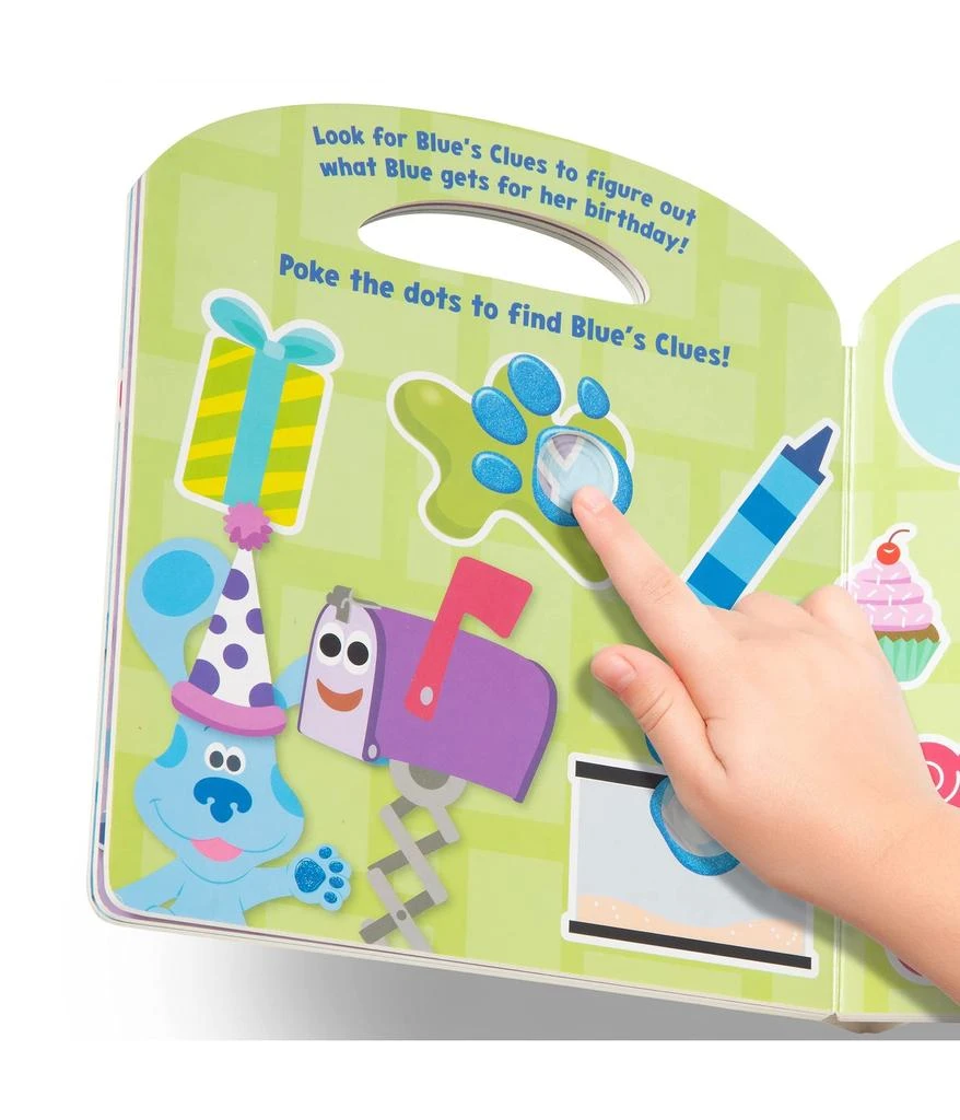 商品Melissa & Doug|Melissa & Doug Blue's Clues & You! Children's Book - Poke-A-Dot: Shapes with Blue,价格¥82,第2张图片详细描述