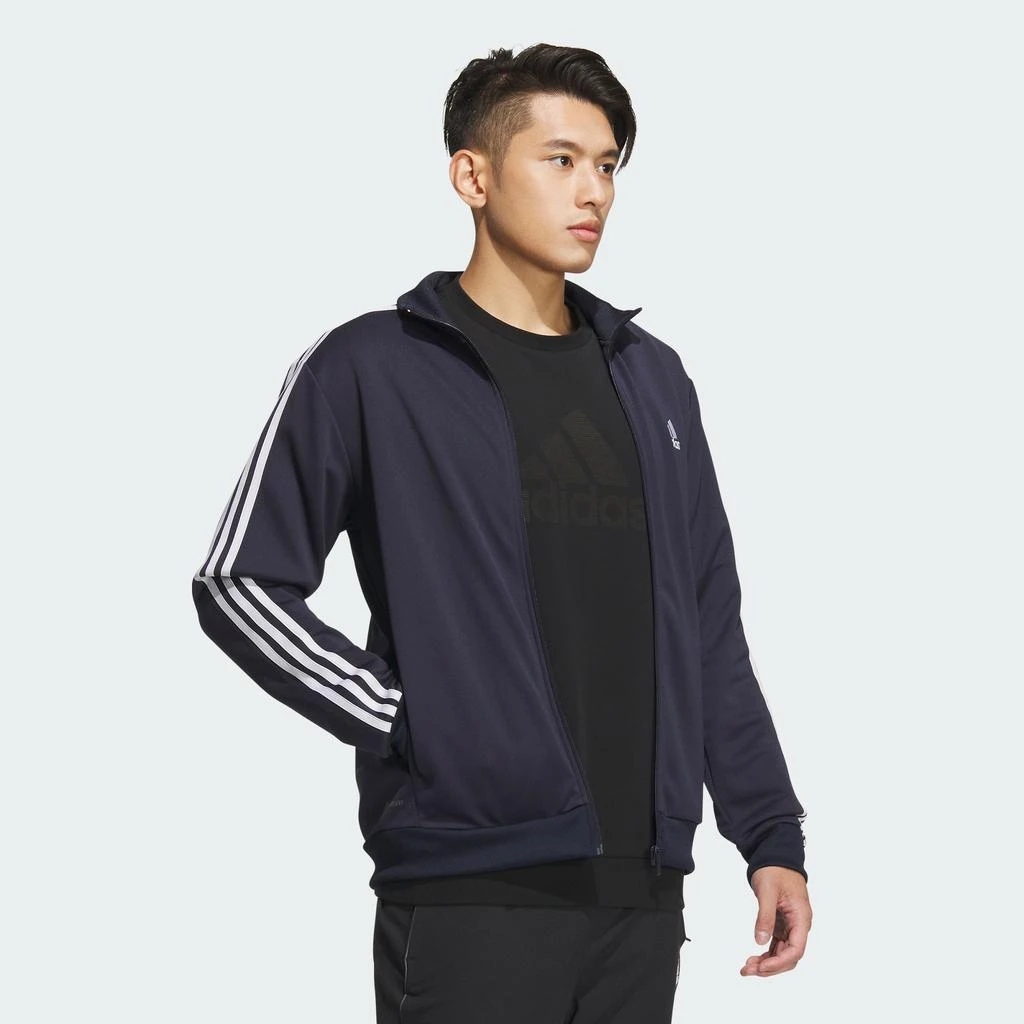 商品Adidas|3-STRIPES REGULAR FIT DOUBLEKNIT TRACK TOP,价格¥388,第3张图片详细描述