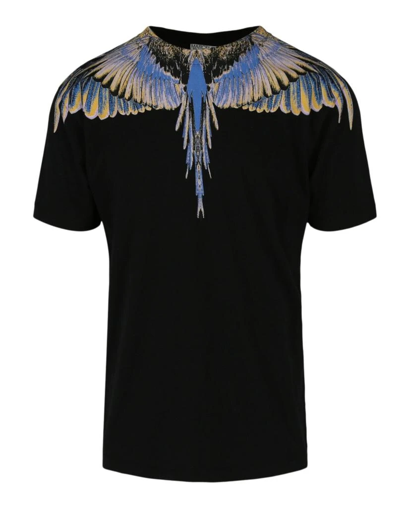 商品Marcelo Burlon|Printed Wings Cotton T-Shirt,价格¥750,第2张图片详细描述