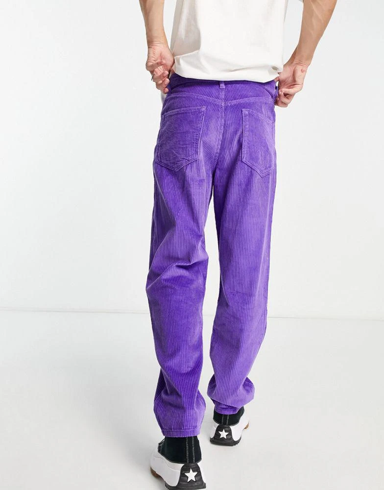 商品ASOS|ASOS DESIGN co-ord baggy jeans in purple corduroy,价格¥229,第2张图片详细描述