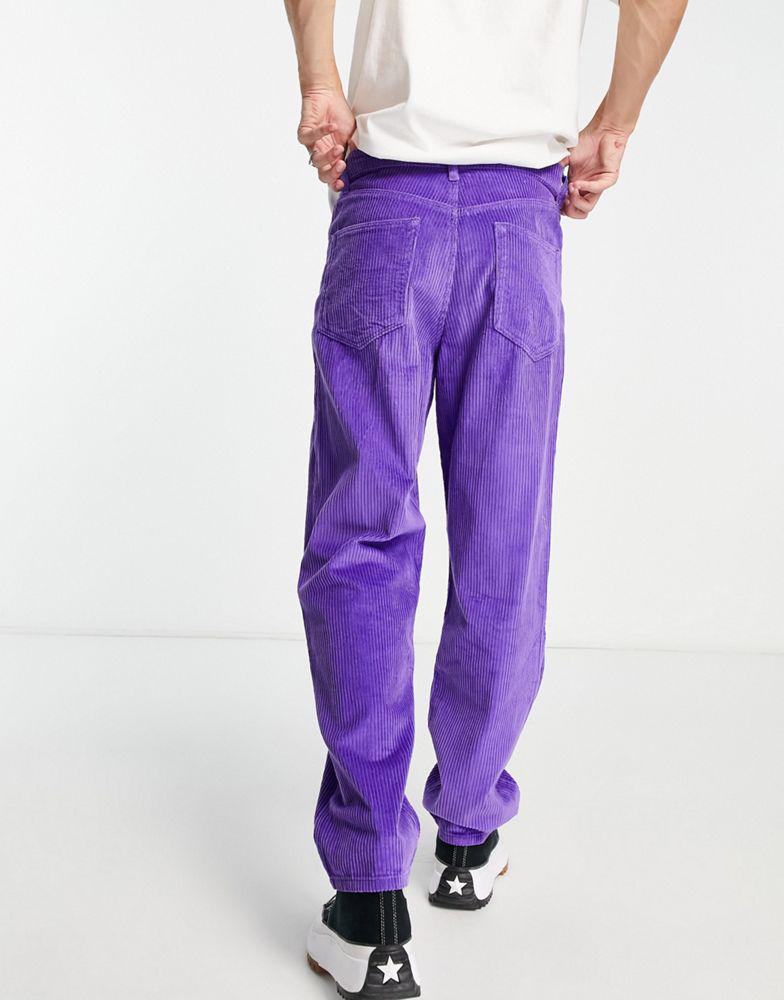 商品ASOS|ASOS DESIGN co-ord baggy jeans in purple corduroy,价格¥296,第4张图片详细描述