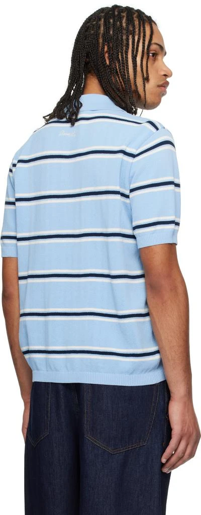商品Dunst|Blue Striped Knit Polo,价格¥822,第3张图片详细描述