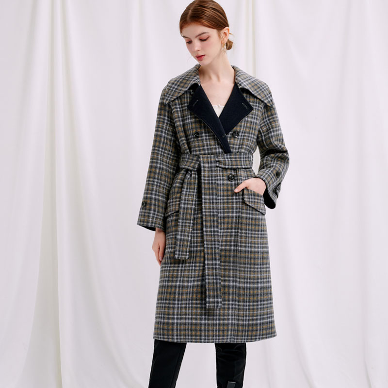 Enola Wool Coat - Plaid | Enola羊毛大衣 - 格纹商品第7张图片规格展示