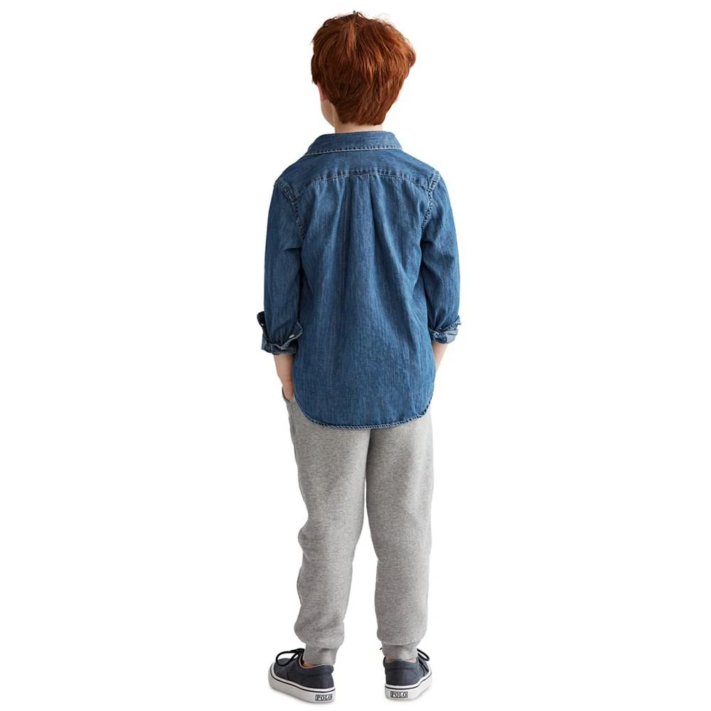 商品Ralph Lauren|Toddler and Little Boys Cotton Chambray Shirt,价格¥413,第2张图片详细描述