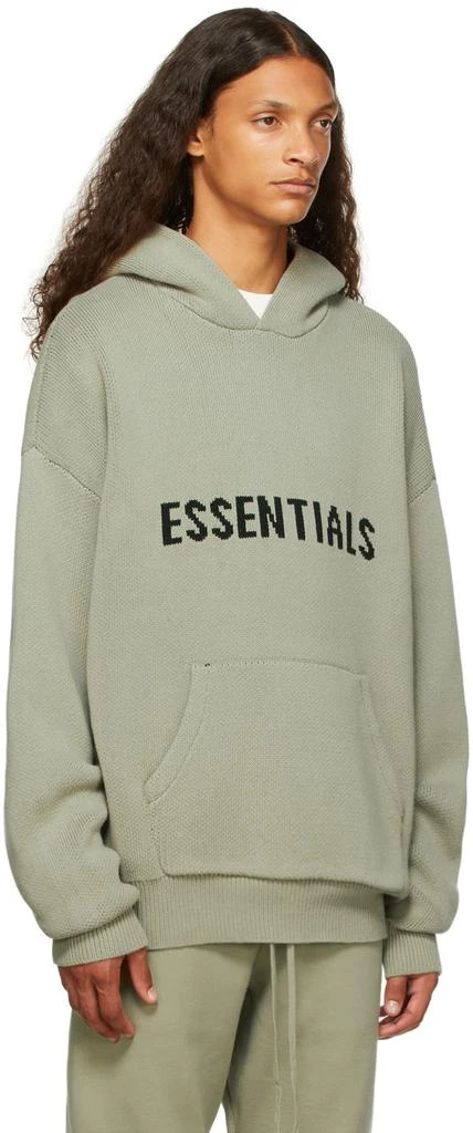 商品Essentials|男款 Khaki Knit 针织 连帽衫,价格¥279,第2张图片详细描述