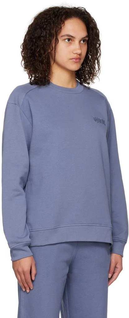 商品Ganni|Blue Drop Shoulder Sweatshirt,价格¥815,第2张图片详细描述