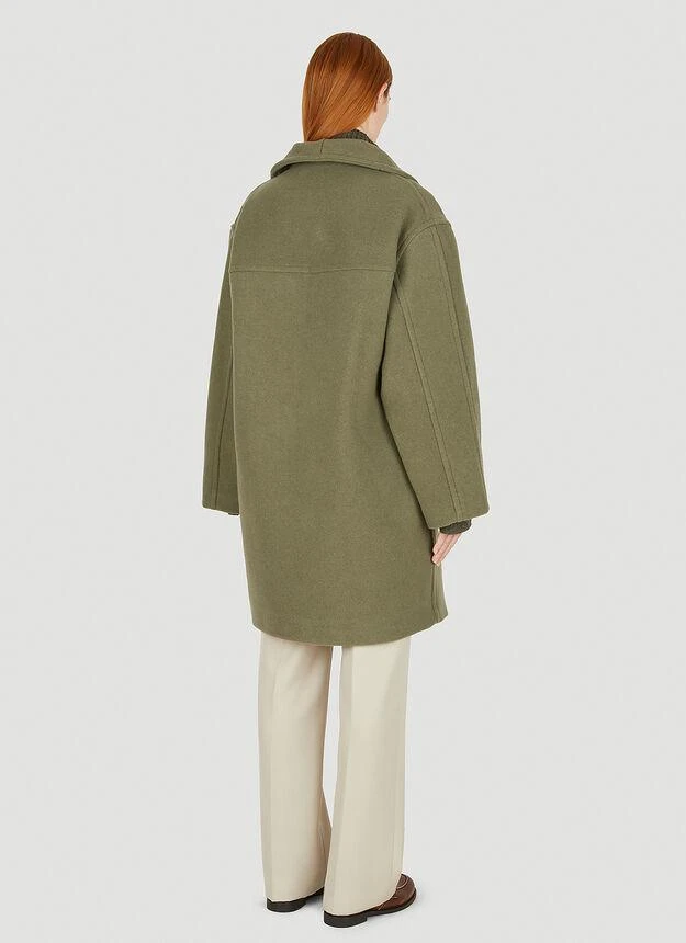 商品Acne Studios|Oversized Wide Collar Coat in Green,价格¥9056,第4张图片详细描述