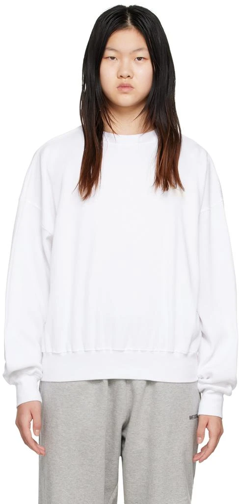 商品We11done|White Crewneck Sweatshirt,价格¥1091,第1张图片