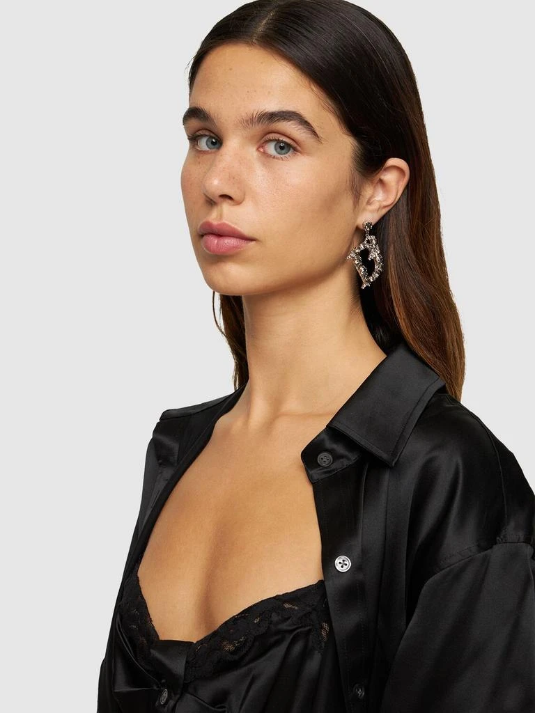 商品DSQUARED2|D2 Crystal Drop Earrings,价格¥1329,第1张图片详细描述