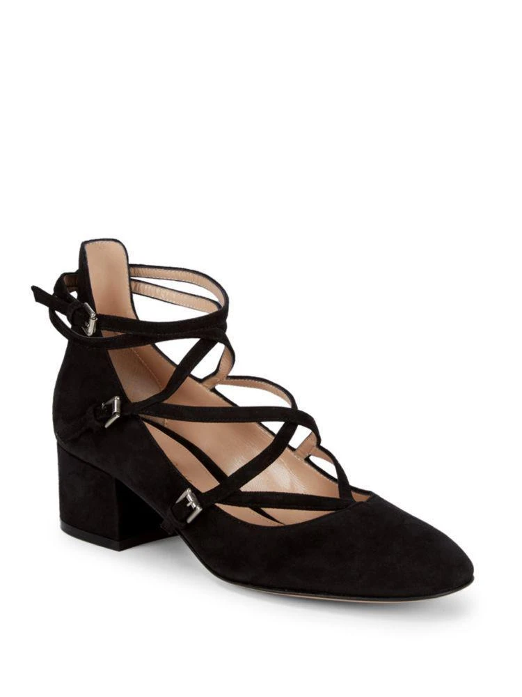 商品Gianvito Rossi|Suede Ankle-Strap Pumps,价格¥2128,第1张图片