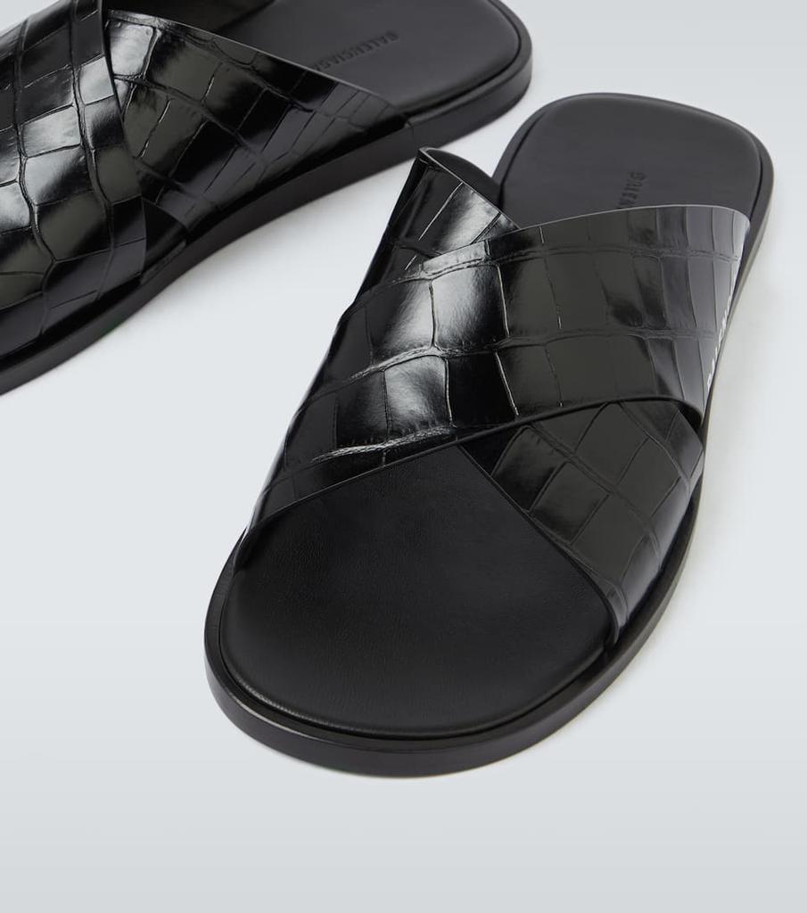 商品Balenciaga|Logo leather sandals,价格¥4118,第5张图片详细描述