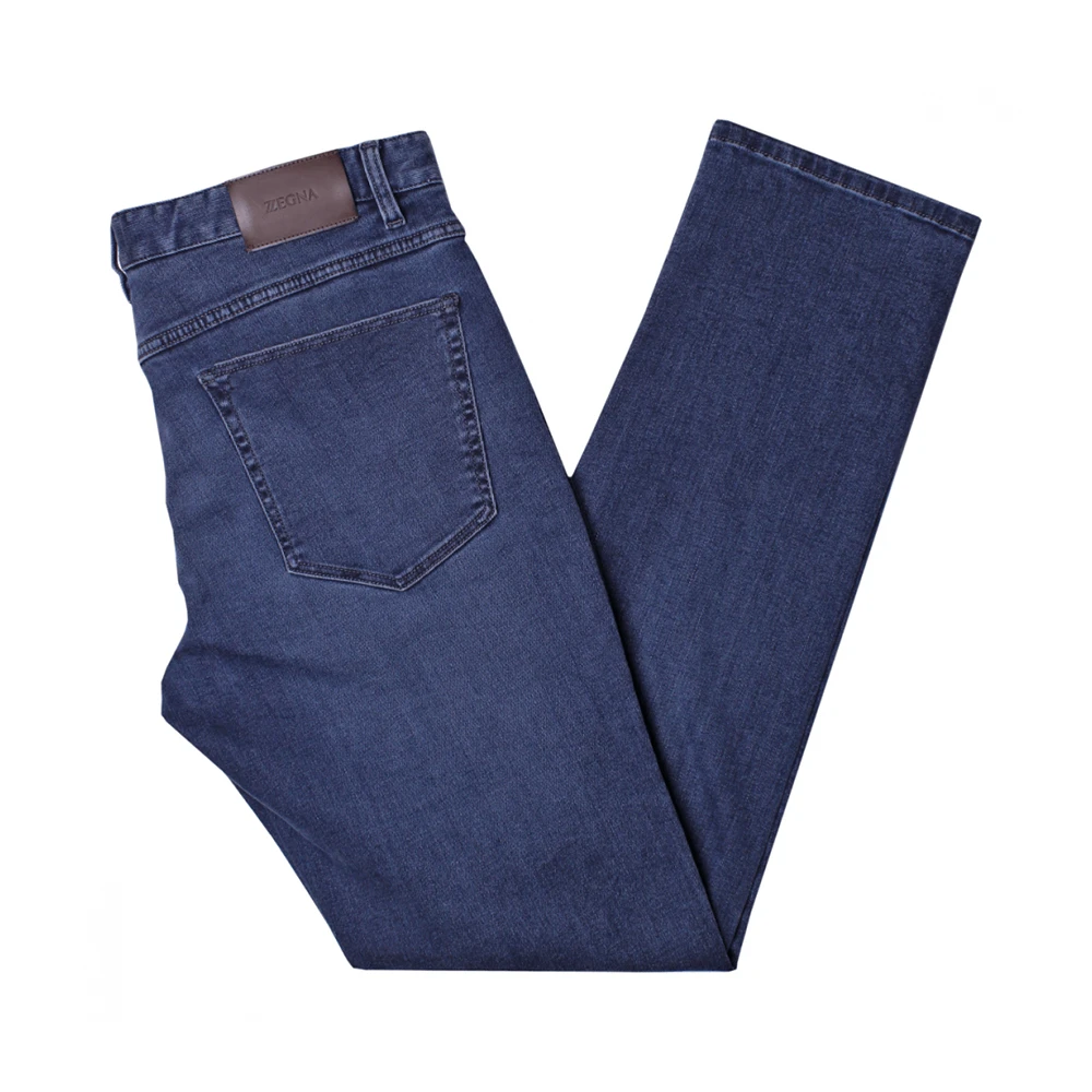 ZEGNA 男士蓝色棉质牛仔裤 VU715-ZZ530-B05 商品