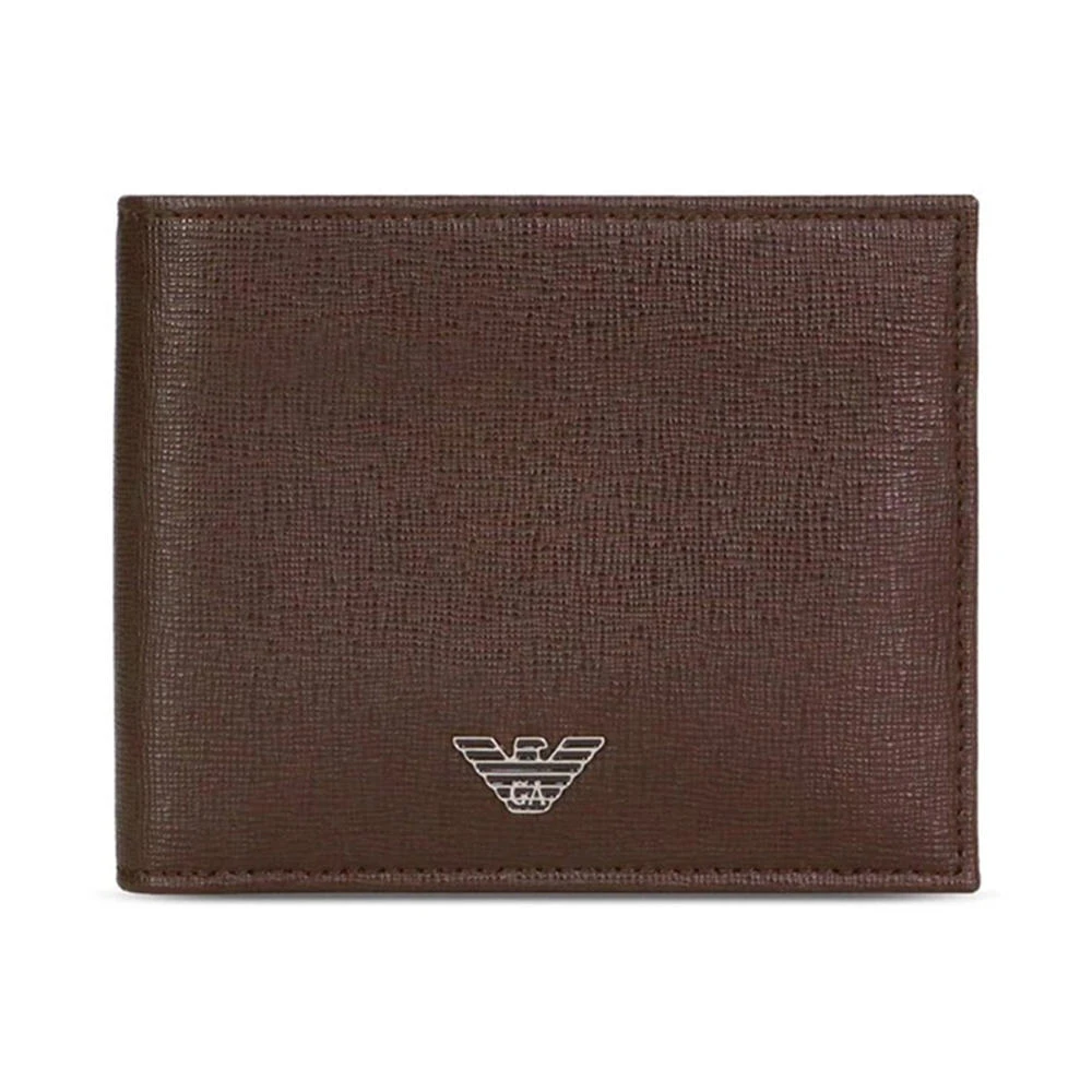 商品Emporio Armani|EMPORIO ARMANI 棕色男士短款钱夹 YEM176-YA24E-80005,价格¥1162,第1张图片
