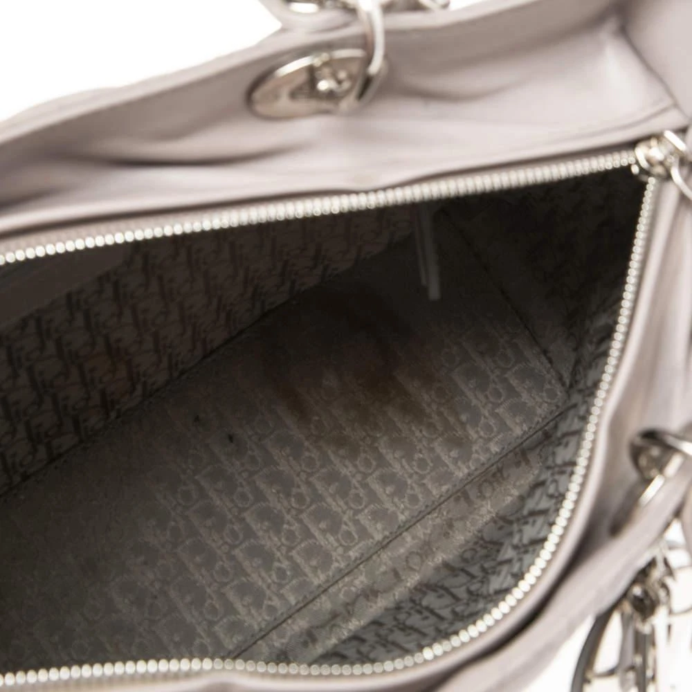 Dior Grey Cannage Leather Large Lady Dior Tote 商品