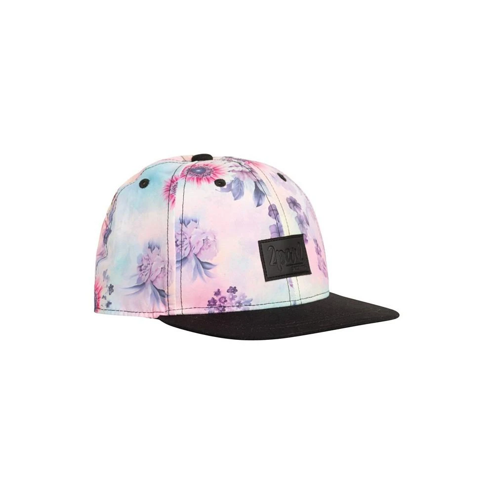 商品Deux par Deux|Girl Printed Cap Black & Multicolor Flowers - Toddler|Child,价格¥108,第1张图片