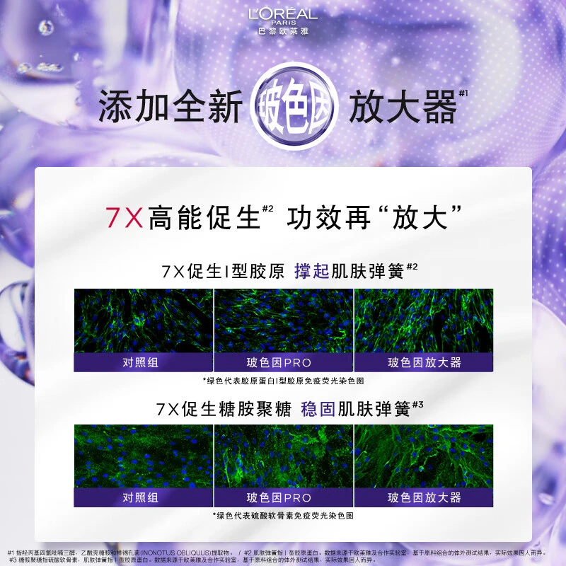 欧莱雅 复颜玻尿酸水光充盈紫熨斗眼霜 30ml 黄金玻色因成分 促进胶原蛋白生成 淡化细纹 商品