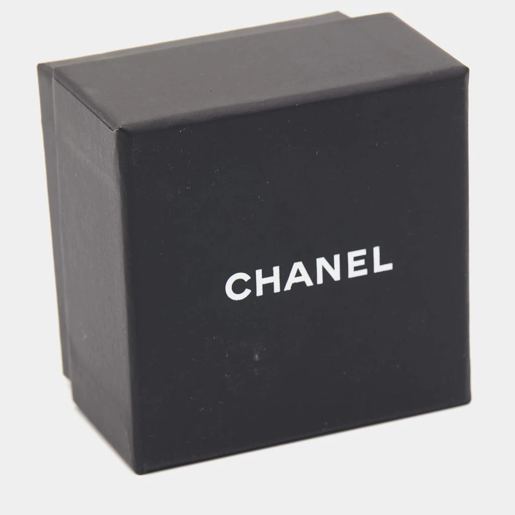 Chanel Silver Tone Crystal CC Cocktail Ring Size EU 54 商品