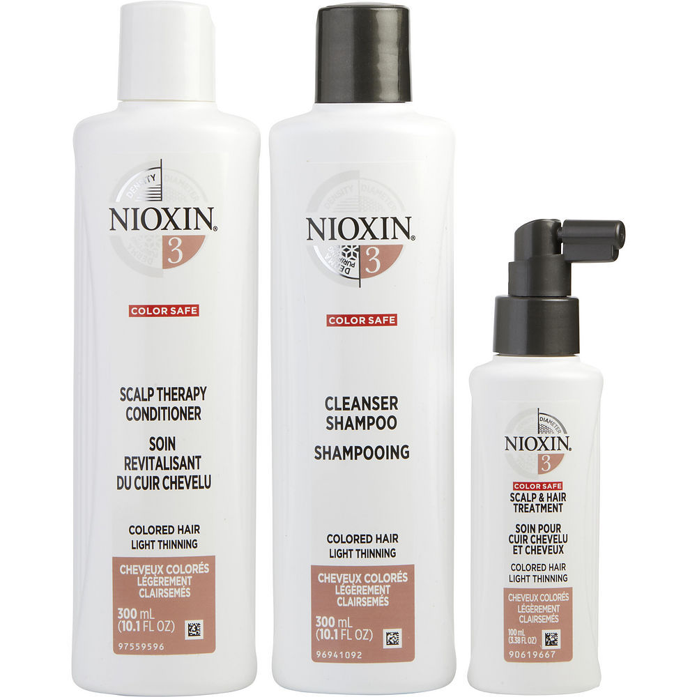 商品NIOXIN|丽康丝 洗发护发套装（3号洗发水 300ml+3号护发素 300ml+固发精华液 100ml） 1套,价格¥198,第1张图片