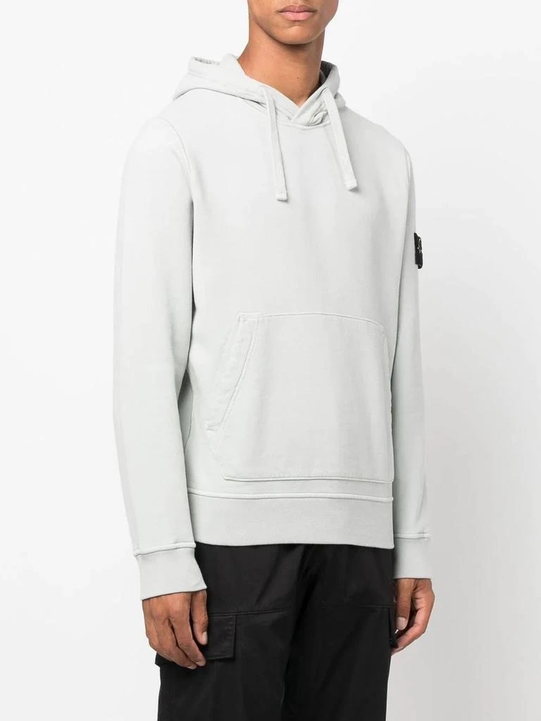 商品Stone Island|STONE ISLAND MEN LOGO PATCH BASIC HOODIE,价格¥3618,第1张图片