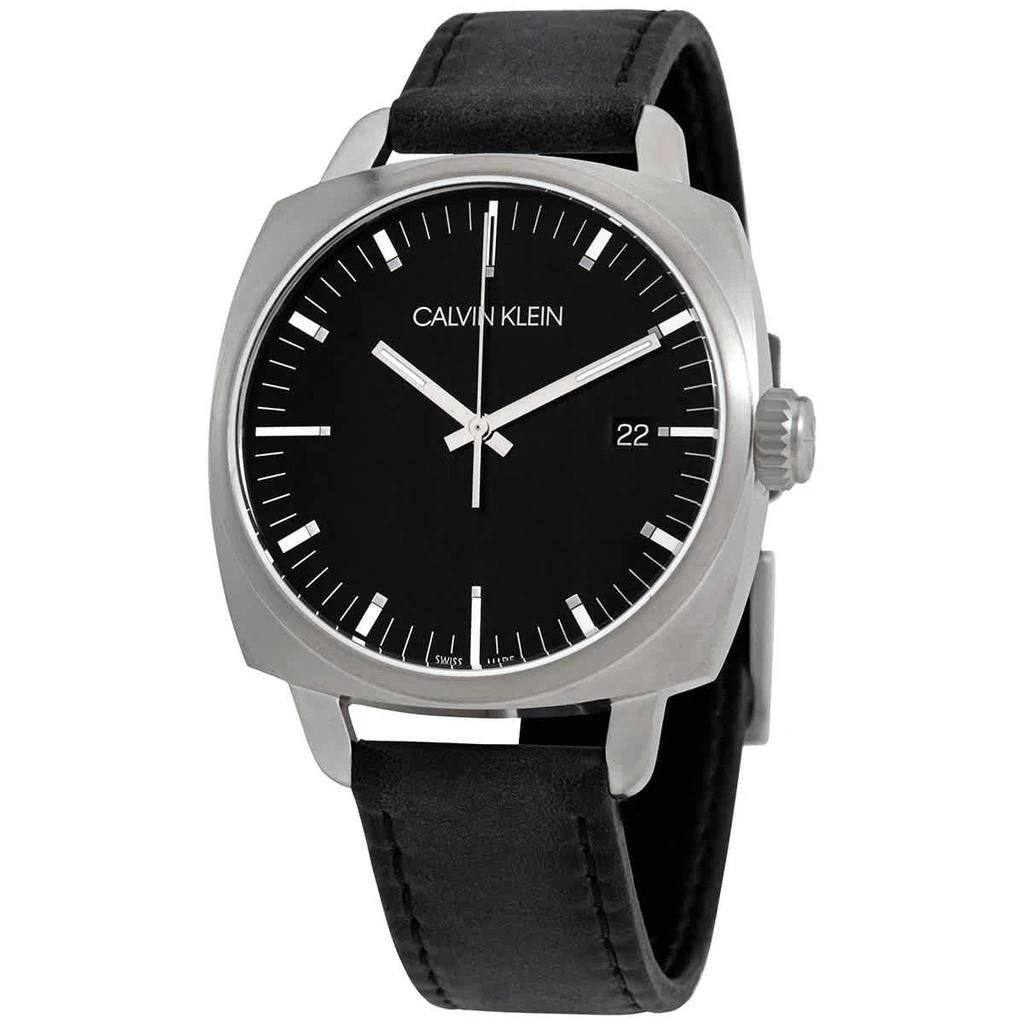 商品Calvin Klein|Calvin Klein Fraternity Quartz Black Dial Mens Watch K9N111C1,价格¥298,第1张图片