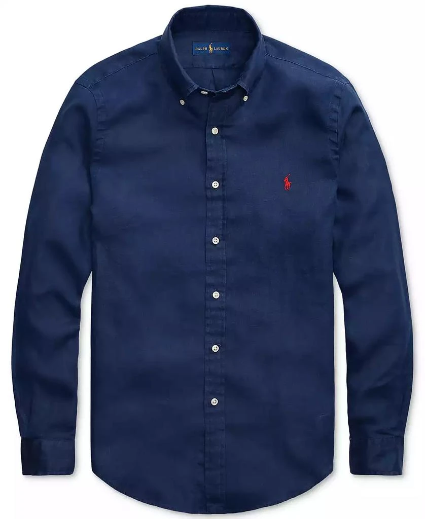 商品Ralph Lauren|男士经典版型亚麻衬衫 多款配色,价格¥1028,第3张图片详细描述