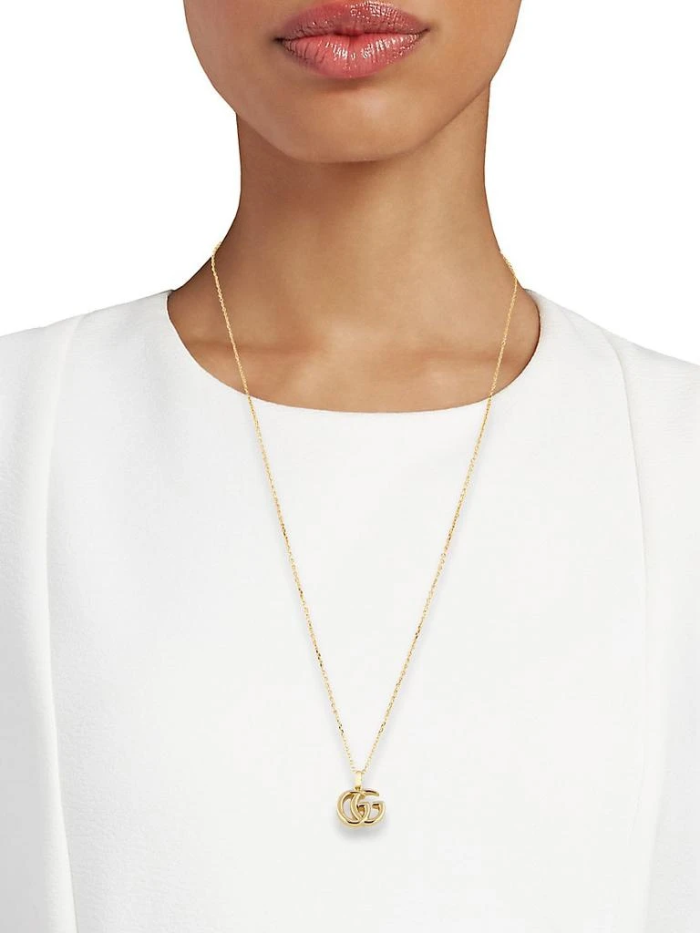 商品Gucci|Running G Logo 18K Yellow Gold Necklace,价格¥19294,第2张图片详细描述