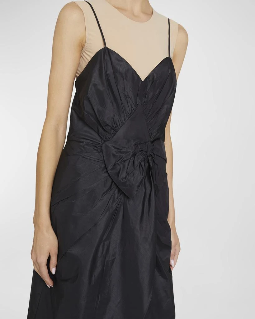 商品MAISON MARGIELA|Gathered Bow Silk Midi Dress,价格¥6684,第5张图片详细描述