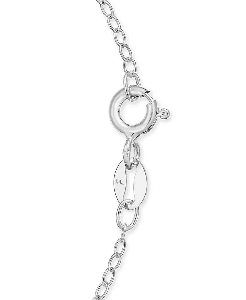 商品Macy's|Mother-of-Pearl Clover 18" Pendant Necklace in Sterling Silver,价格¥535,第2张图片详细描述