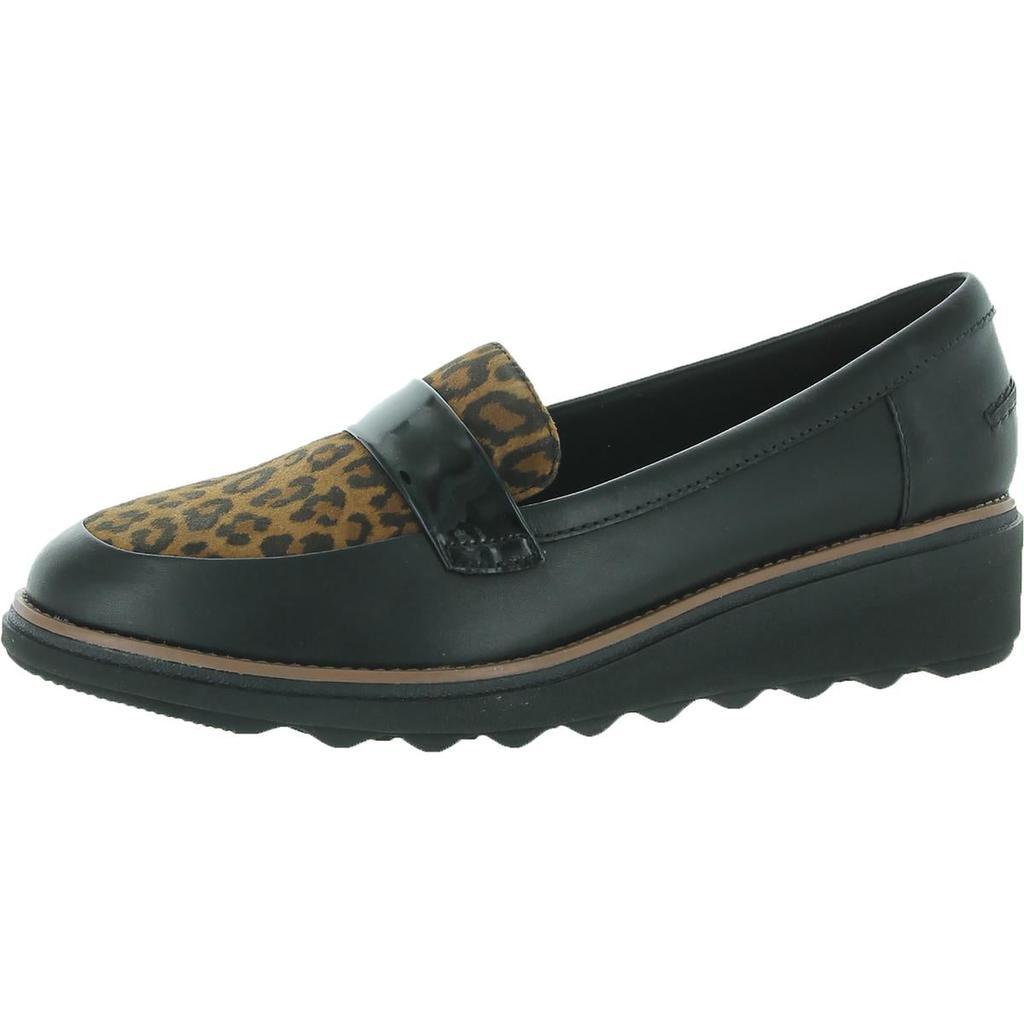 商品Clarks|Clarks Womens Sharon Gracie Leather Sip On Loafers,价格¥288-¥384,第4张图片详细描述