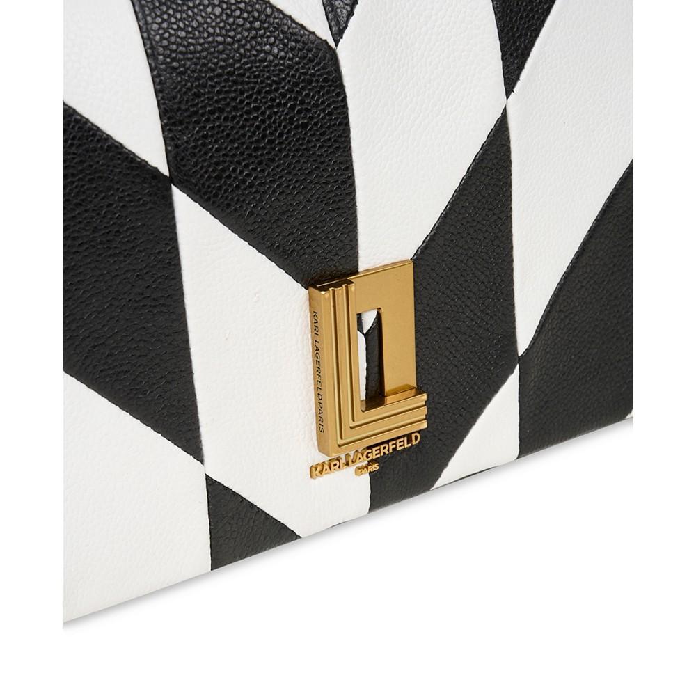 商品Karl Lagerfeld Paris|Lafayette Leather Shoulder Bag,价格¥2216,第4张图片详细描述