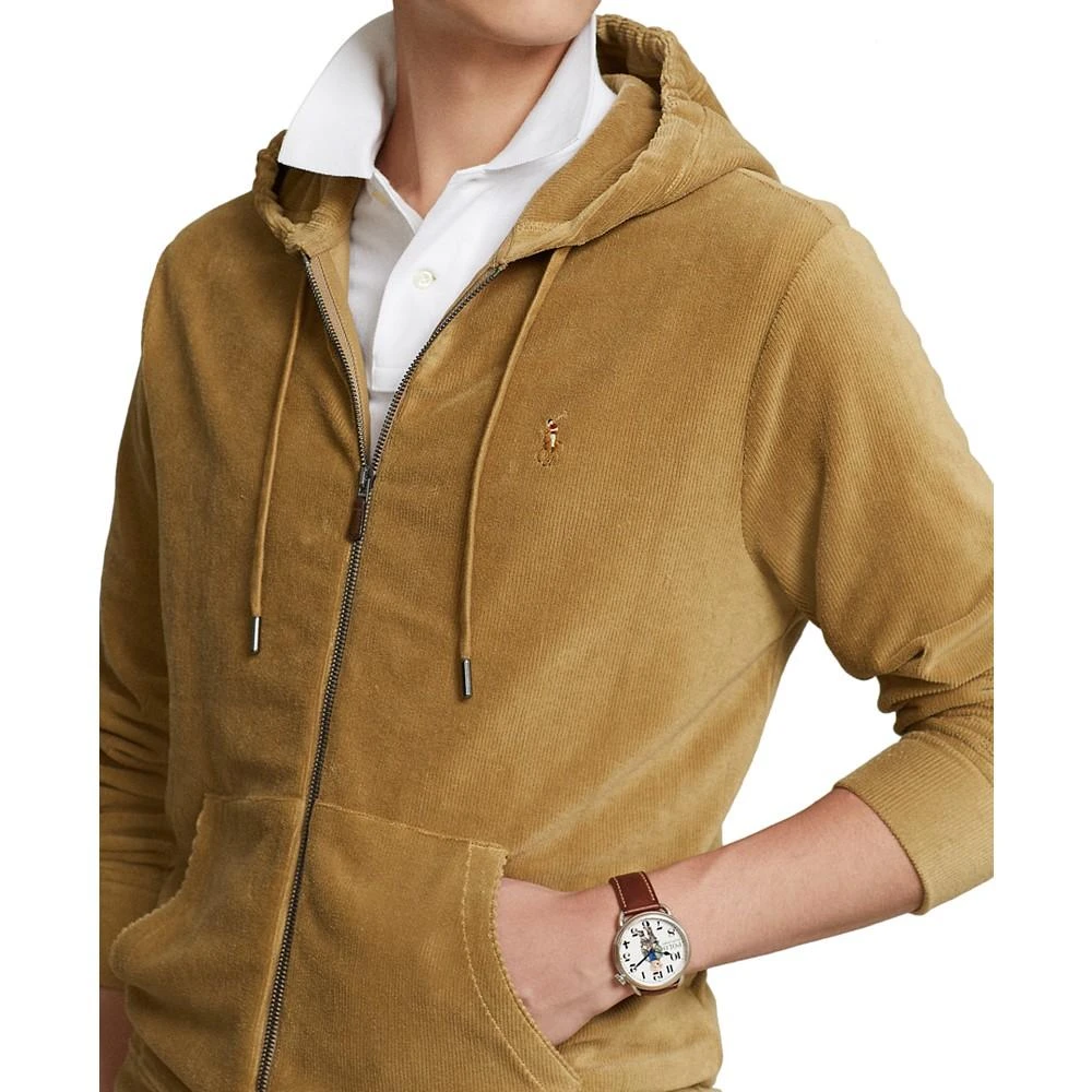 商品Ralph Lauren|Men's Knit Corduroy Full-Zip Hoodie,价格¥436,第3张图片详细描述